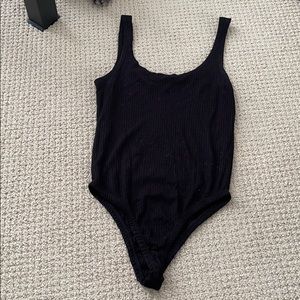 Pull and bear black tank bodysuit